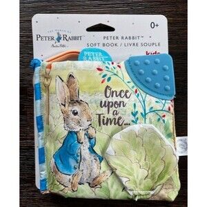 Peter Rabbit Soft Book  With Teether, Crinkle Sounds & Textured Materials NEW